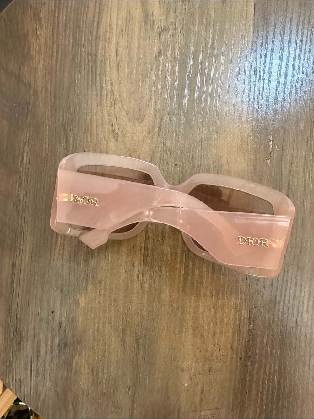 Dior So light 2 Blush Pink Oversized Rectangular Sunglasses